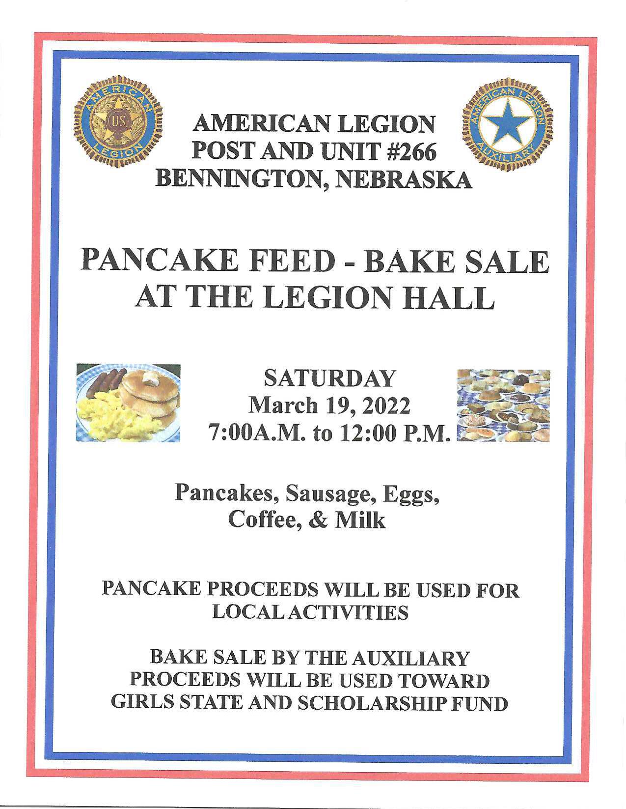 American Legion 266 Pancake Event 2022 